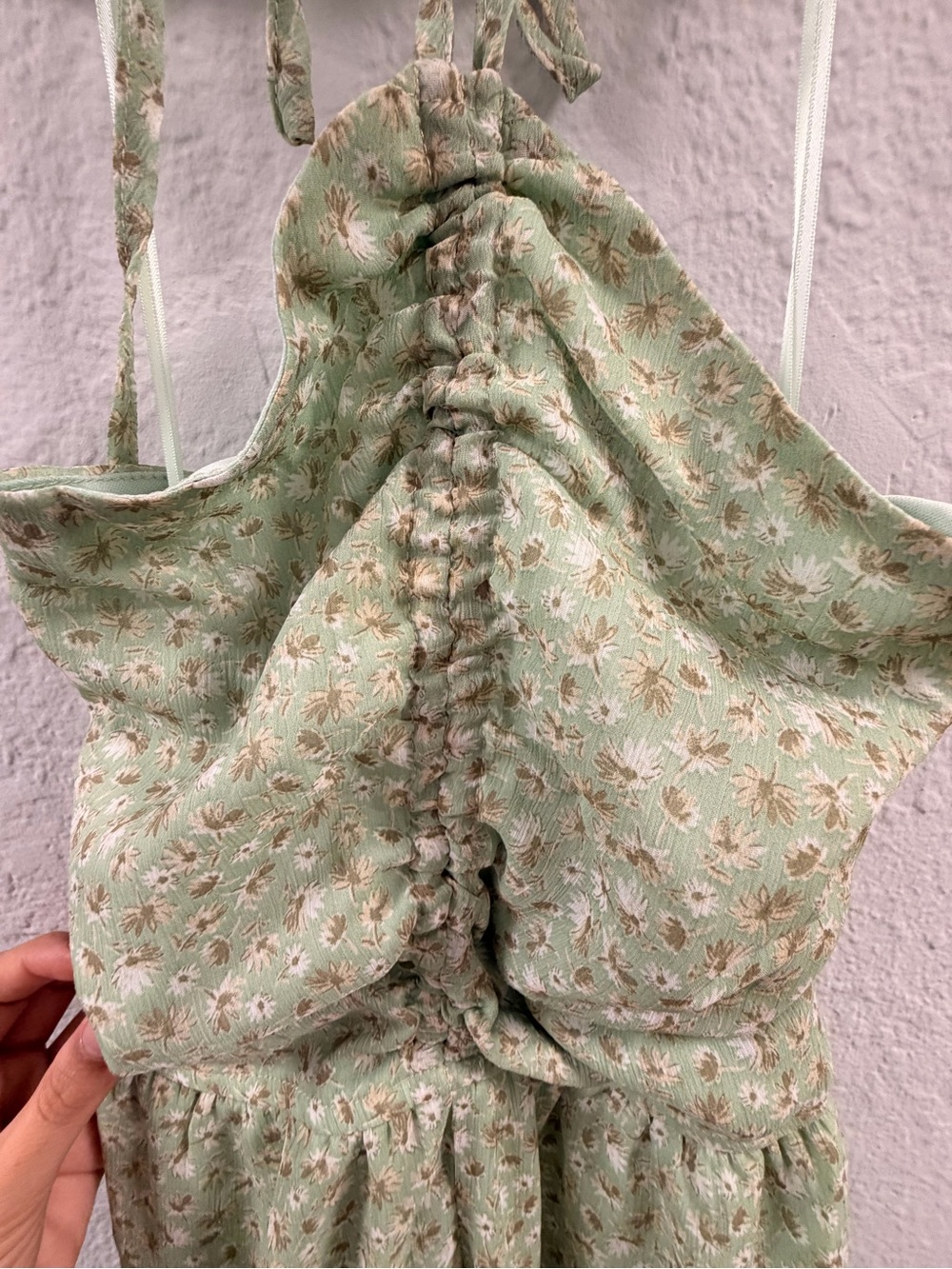 Promesa Sage Green Smocked dress